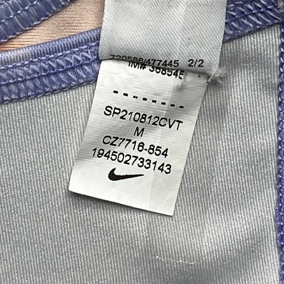 Nike women Dri-FIT sports bra‎ tie dye multicolor medium racerback CZ7716-854 - Picture 10 of 10